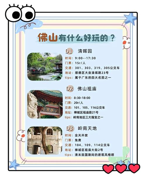佛山旅游景点一日游攻略最近