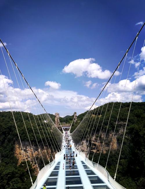 湖南张家界旅游景点玻璃栈道