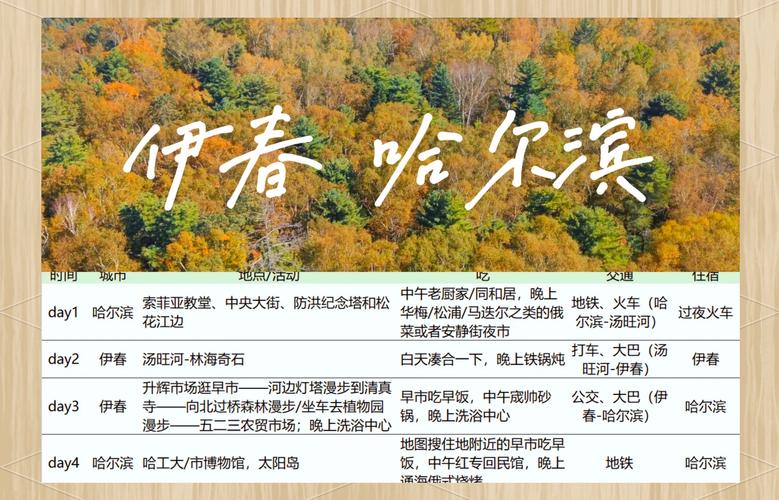 哈尔滨自驾伊春旅游攻略