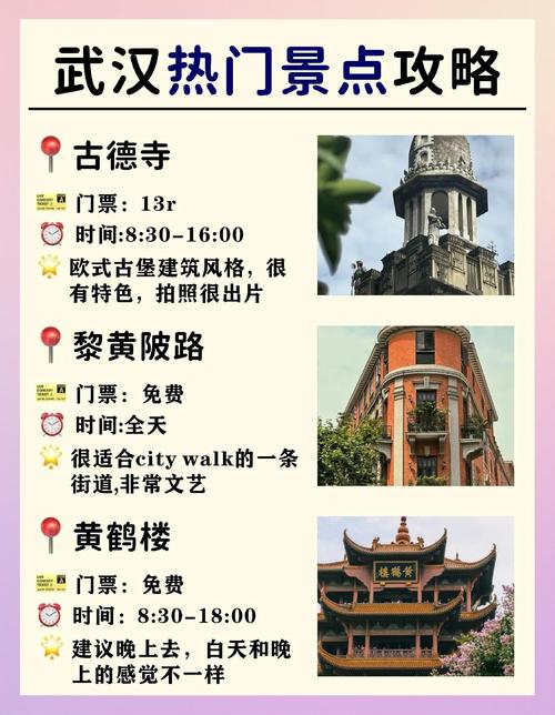 武汉游玩攻略必去的地方