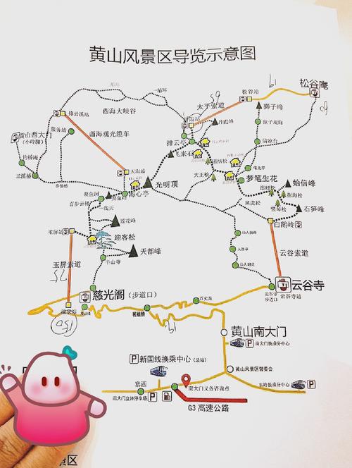 安徽黄山旅游景点攻略路线