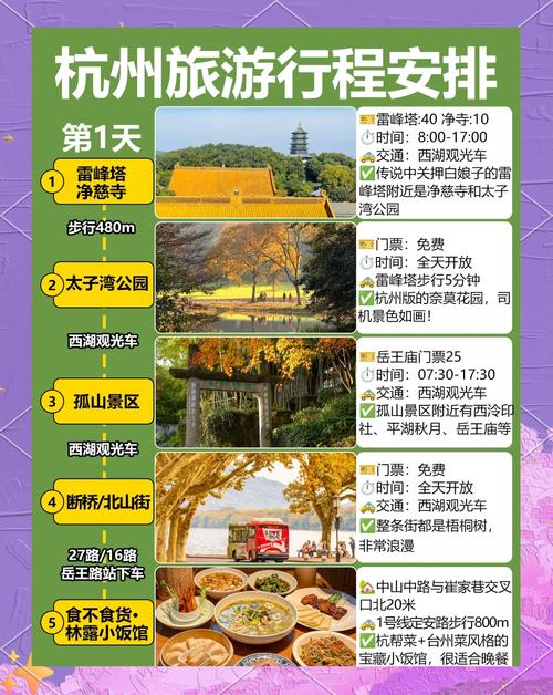 杭州自由行攻略及费用