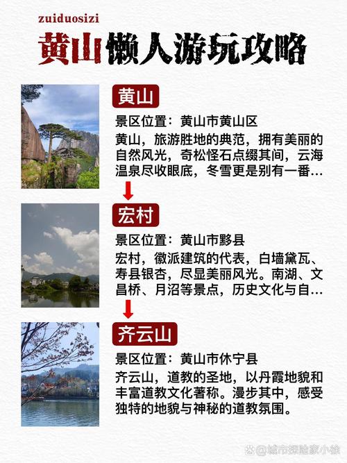 安徽旅游景点大全景点排名