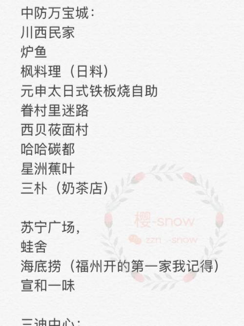 福州宝龙城市广场美食