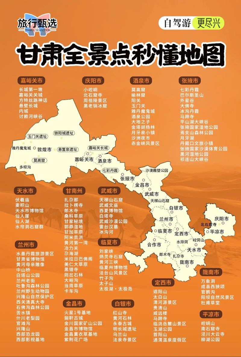 甘肃省旅游景点大全排名