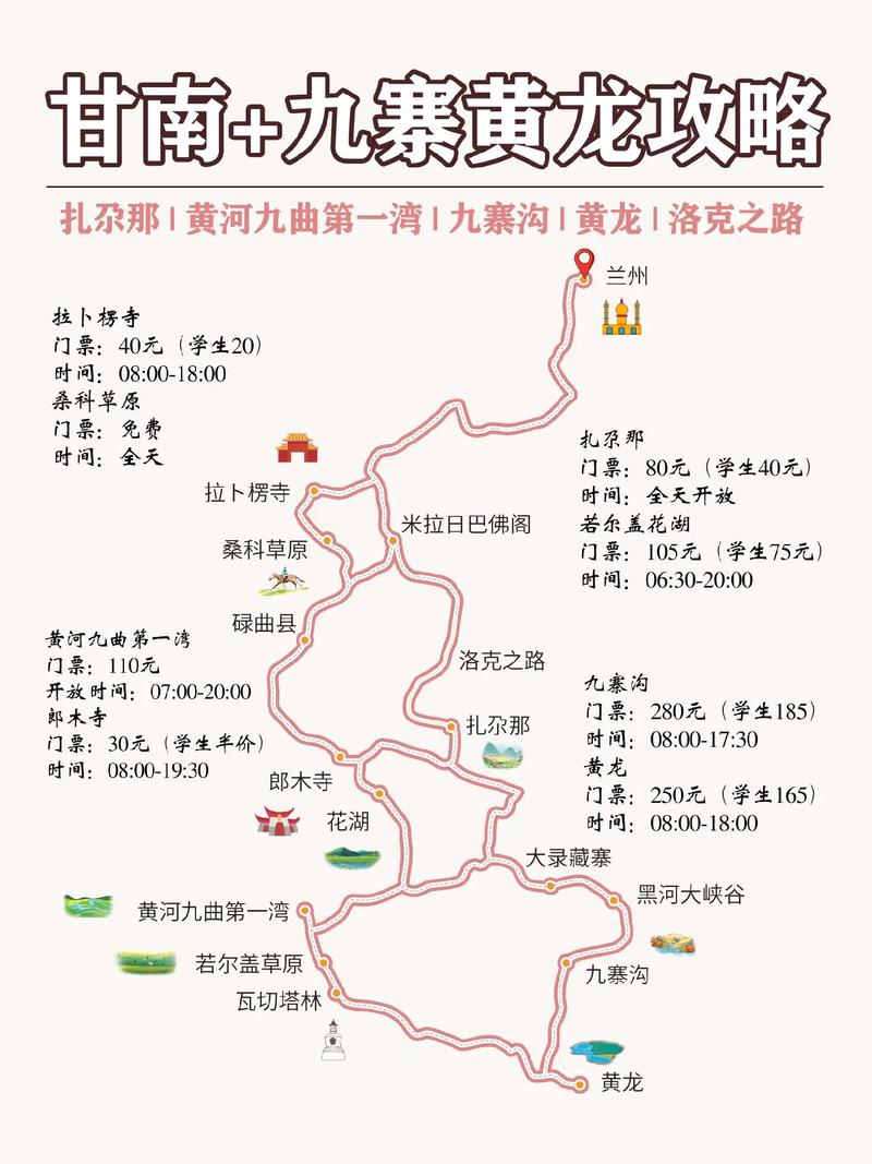 九寨沟到甘南旅游攻略