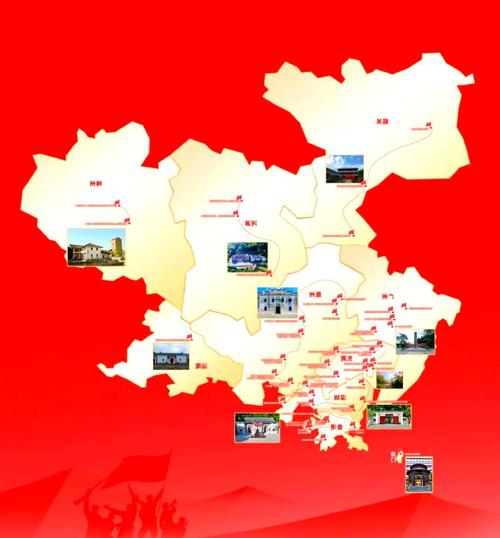 广东红色旅游景点地图