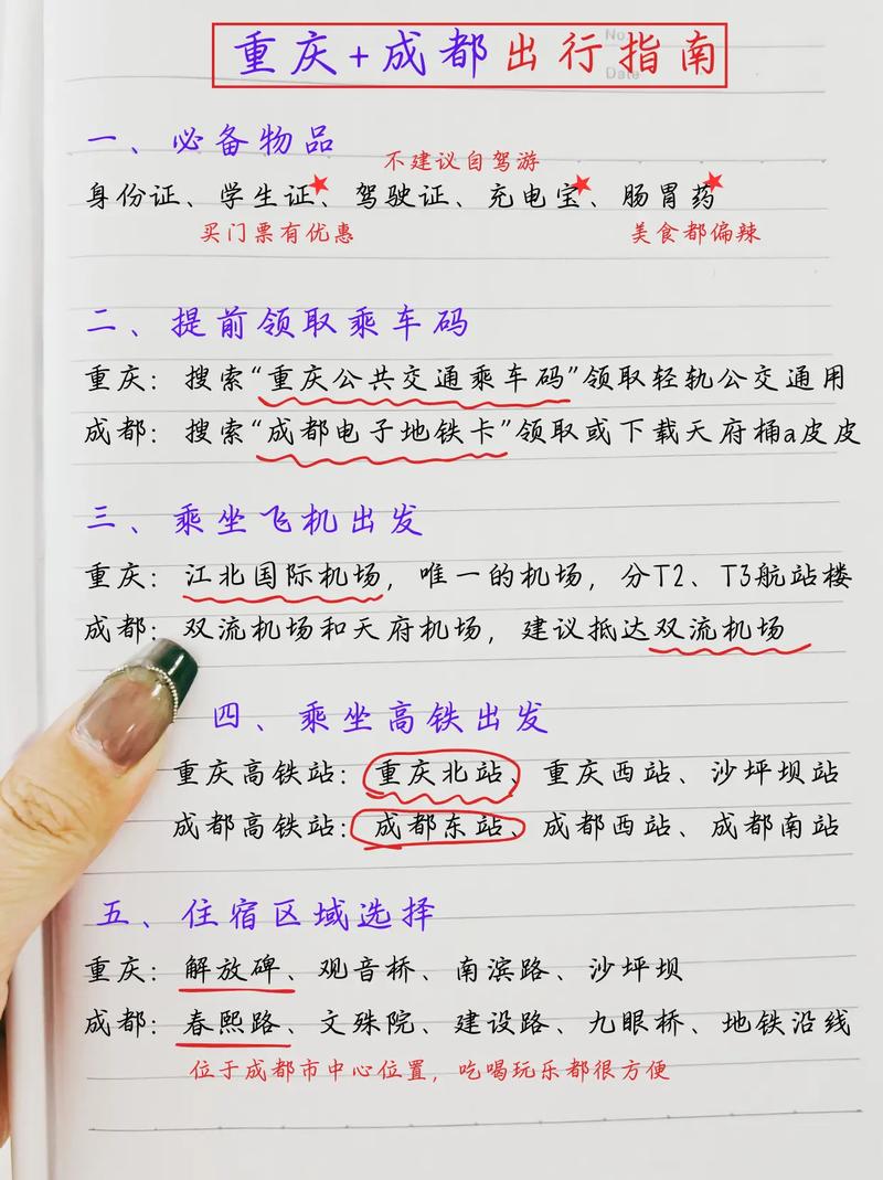 成都到重庆自驾游攻略